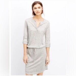 Vince Linen Henley Dress